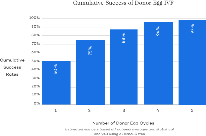 Cumulative Success of Donor Egg IVF